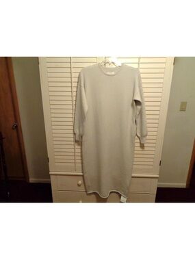 Lauren Manoogian Cream Knit Sweater Dress Baby Alpaca Blend Oversized